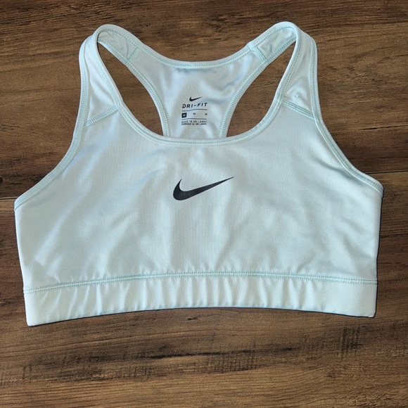 Nike Ice Light Blue Medium Sports Bra Y2K - Picture 1 of 3